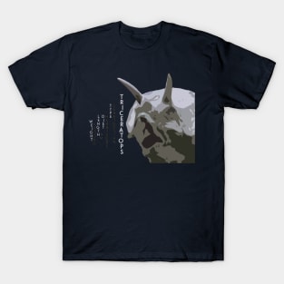 Triceratops herbivorous dinosaur facts T-Shirt